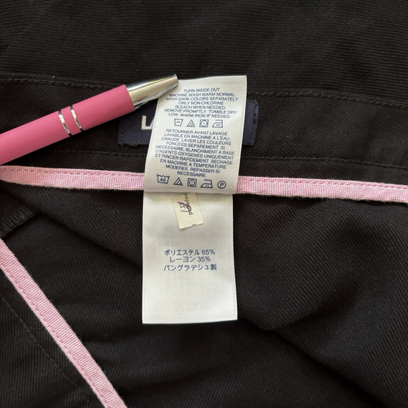 Lands' End Black A Line Skirt Women's Size 8 - Picture 11 of 13